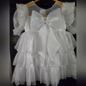 Size 18-24 months white dress.